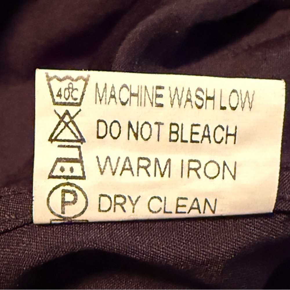 Pavini Mens Size Medium Button Up Casual Dress Shirt Black And Golden Paisley - Picture 5 of 13